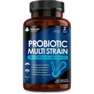 Probiotic Supplements Digestive Gut Health Men Women Acidophilus Tablets