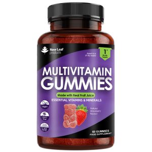 Gummies - 60 Vegan Chewable Sugar Free Vitamins High Strength - Daily Immune Health