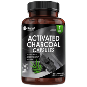 Activated Charcoal Capsules - 120 High Strength Charcoal Capsules - 1040mg Per Serving
