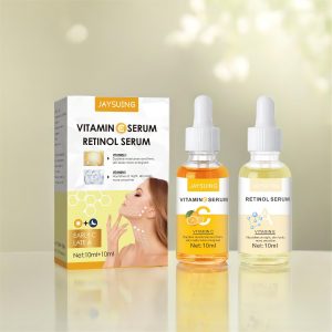 Morning C Night A Serum Combo Drops, Firming, Moisturizing and Brightening Serum with Retinol, Vitamin E and Hyaluronic Acid for All Skin, Lift and Nourish Dull Skin, for Men and Women!