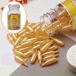 60pcs Vitamin E & Glycerin Moisturizer Capsules - Hypoallergenic, for All Skin Types, Deep Nourishment & Suppleness